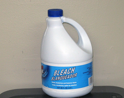 Bleach can release chlorine gas